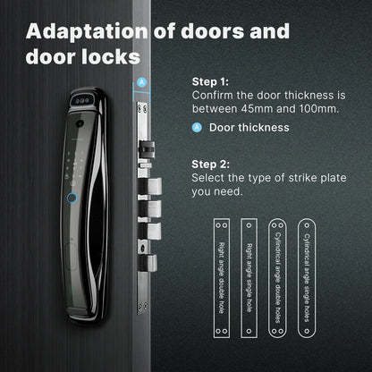 WiFi Smart Security Door Lock with 3D Face Recognition