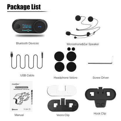 Freedconn T-Com SC Bluetooth Motorcycle Intercom Headset