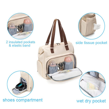 PANGDUBE 3-Piece Diaper Bag Set.