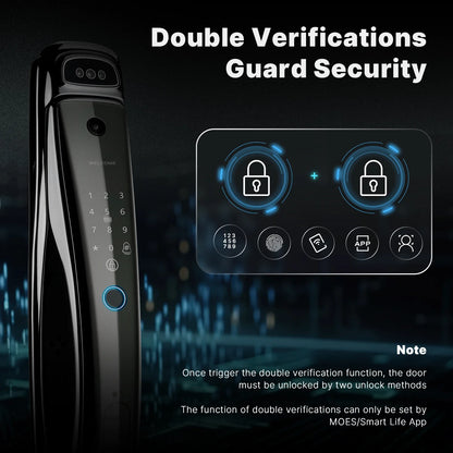 WiFi Smart Security Door Lock with 3D Face Recognition