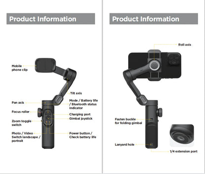 AOCHUAN SmartXE 3-Axis Handheld Gimbal Stabilizer