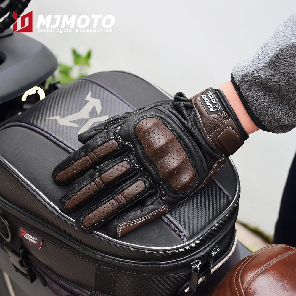 Vintage Leather Motorcycle Gloves – Style, Comfort, and Protection Combined!