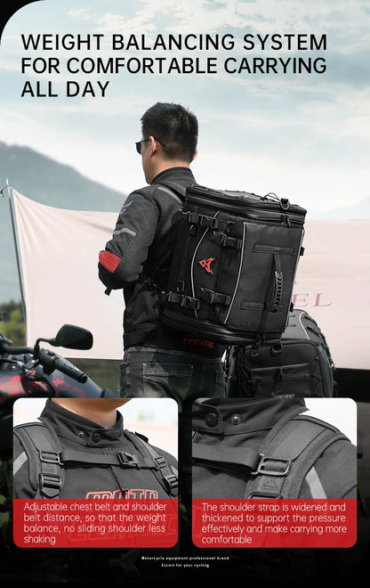 Waterproof Motorcycle Seat Bag