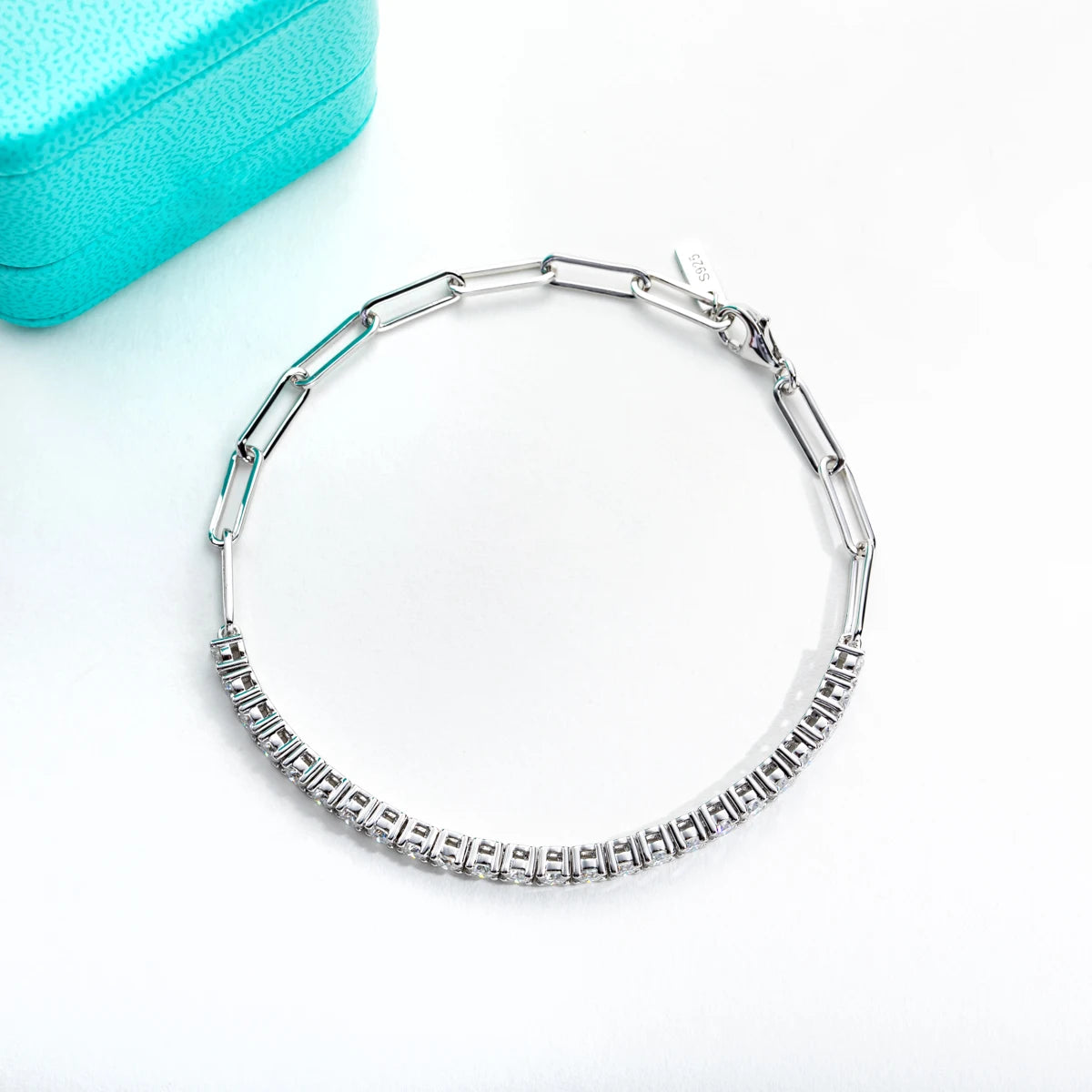 AnuJewel 3mm Moissanite Tennis Bracelet.