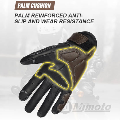 Vintage Leather Motorcycle Gloves – Style, Comfort, and Protection Combined!