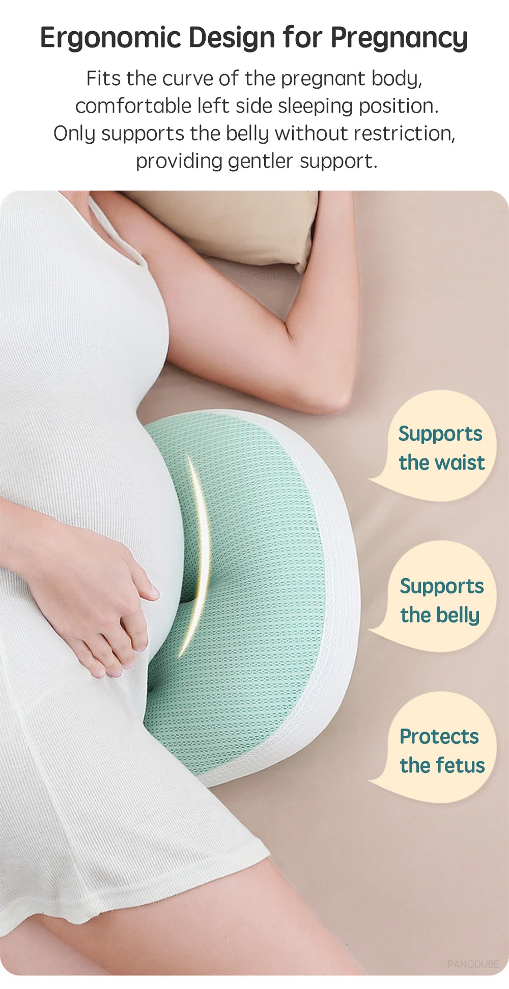 PANGDUBE Pregnancy Waist Support Pillow .