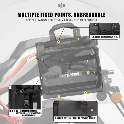 Motorcycle Waterproof Tail Bag 60L!