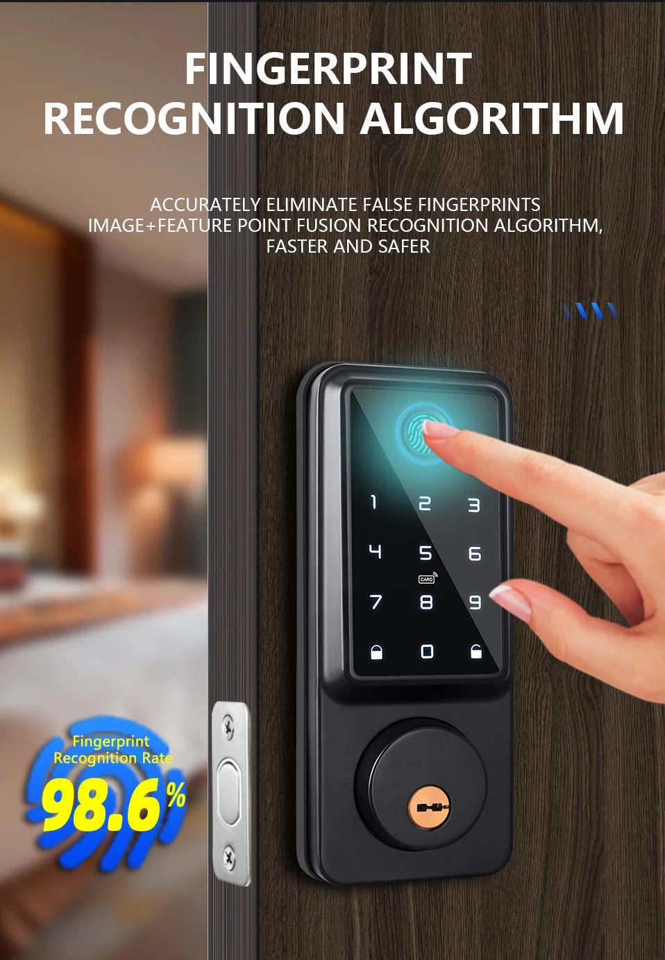 Tuya WiFi Smart Deadbolt Lock with Multiple Access Options