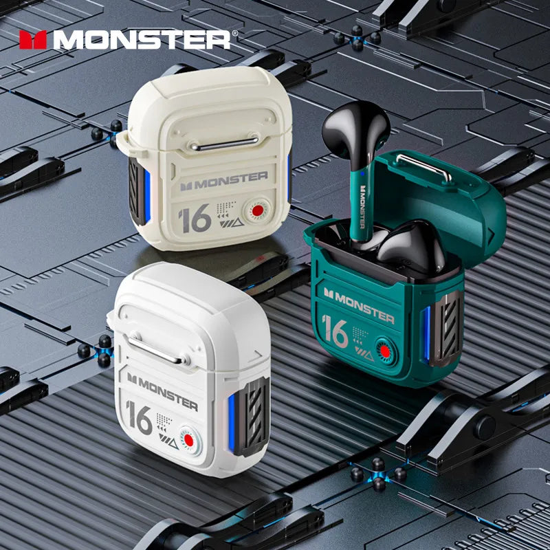 Monster XKT16 V5.3 Bluetooth Wireless Earbuds.