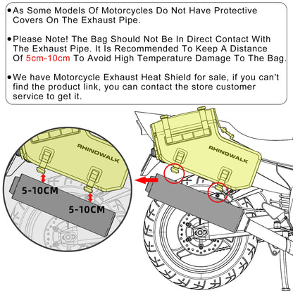 Rhinowalk Waterproof Motorcycle Side Bags