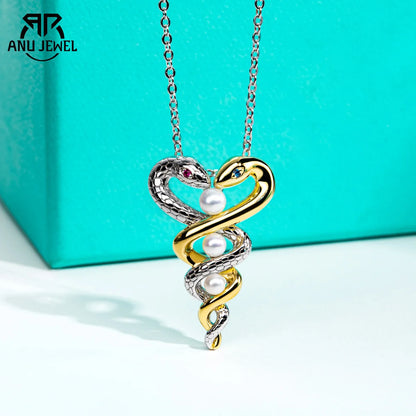 Exquisite Snake Pendant Necklace.