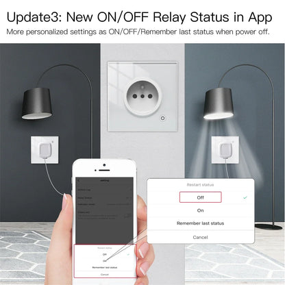 ZigBee Smart Wall Socket with Glass Panel &amp; Power Monitoring