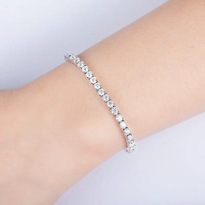 AnuJewel 3mm Moissanite Tennis Bracelet.