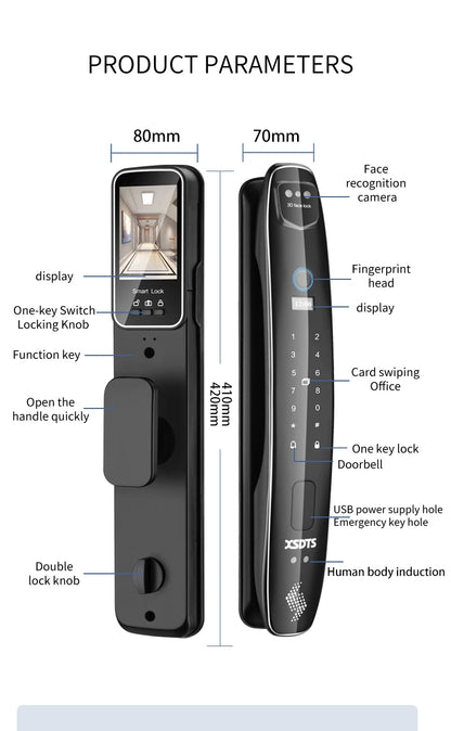 3D Face Smart Door Lock,