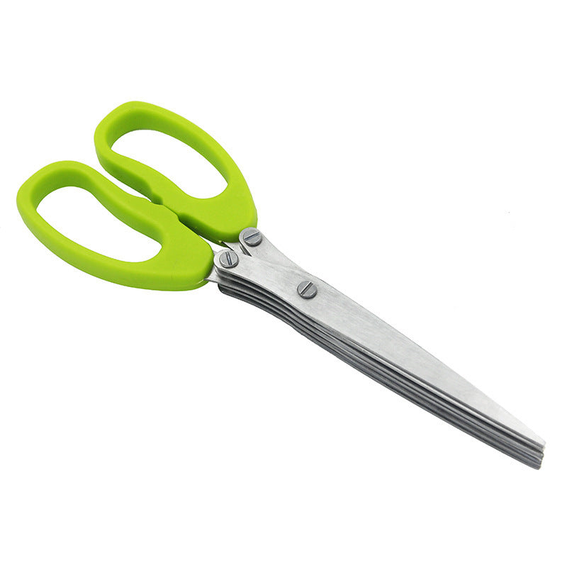 Multi-Purpose Stainless Steel Five-Layer Scissors