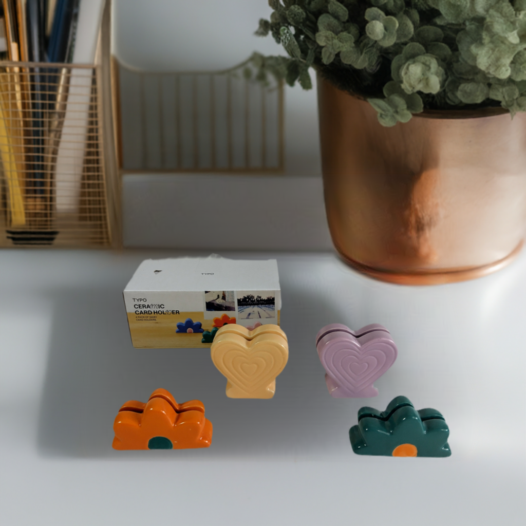 Ceramic Card Holder. Elevate your organization and decoration game with our Ceramic Card Holder Set.